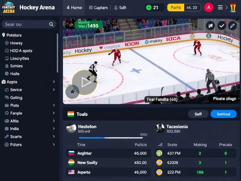 Hockey Fantasy Arena gameplay screenshot